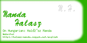 manda halasz business card